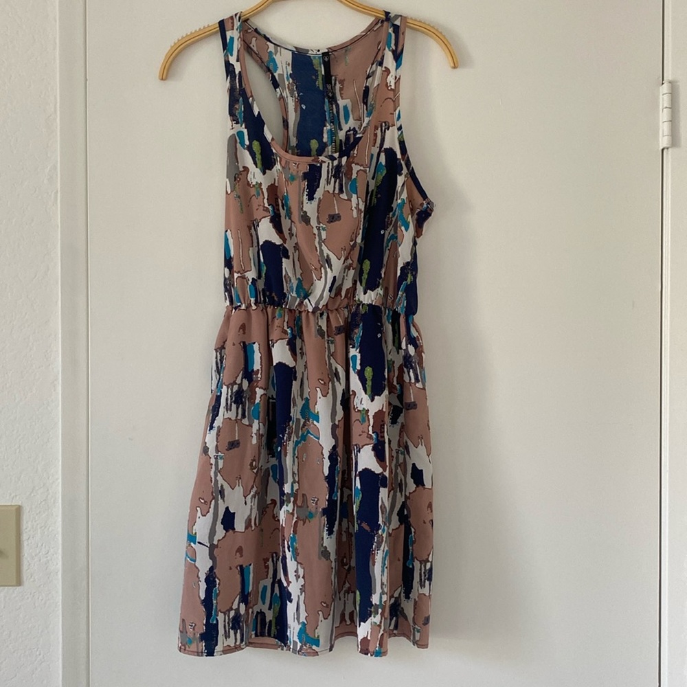 Love Culture Colorful mini dress with side pockets